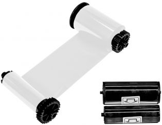 фото Белая лента (W) с расходным чистящим роликом, 1200 оттисков для принтеров Advent SOLID 210/310/510 (ASOL-W1200), фото 1