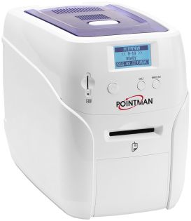 фото Принтер пластиковых карт Pointman N10, односторонний, ручная подача карт, USB & Ethernet, энкодер магнитной полосы ISO 7811, 3 дорожки (N10-1001-00-S), фото 1