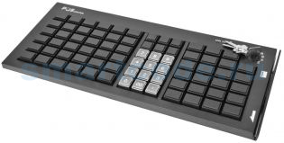 фото Клавиатура программируемая POScenter S77A (77 клавиш, MSR, ключ, USB), черная, фото 1